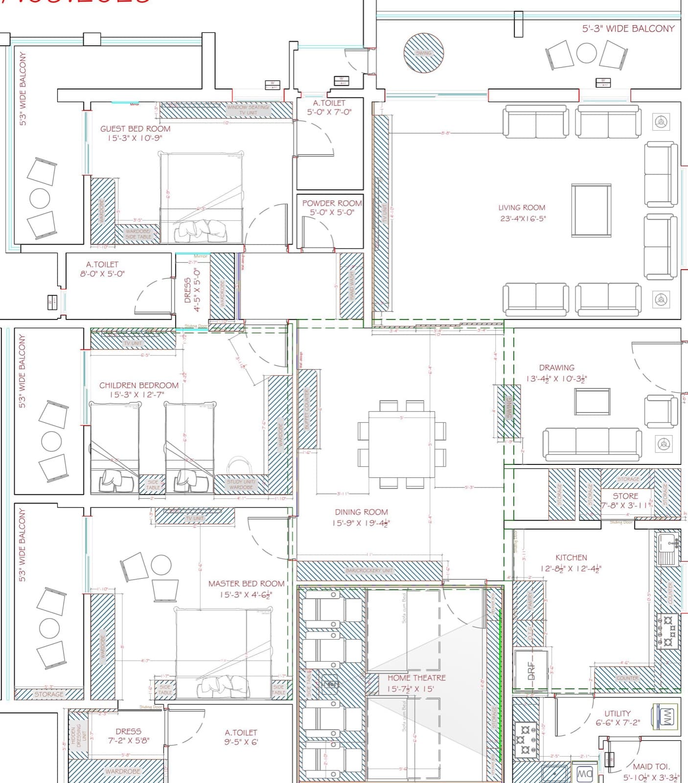 Hallmark Treasor — furniture layout floor plan.